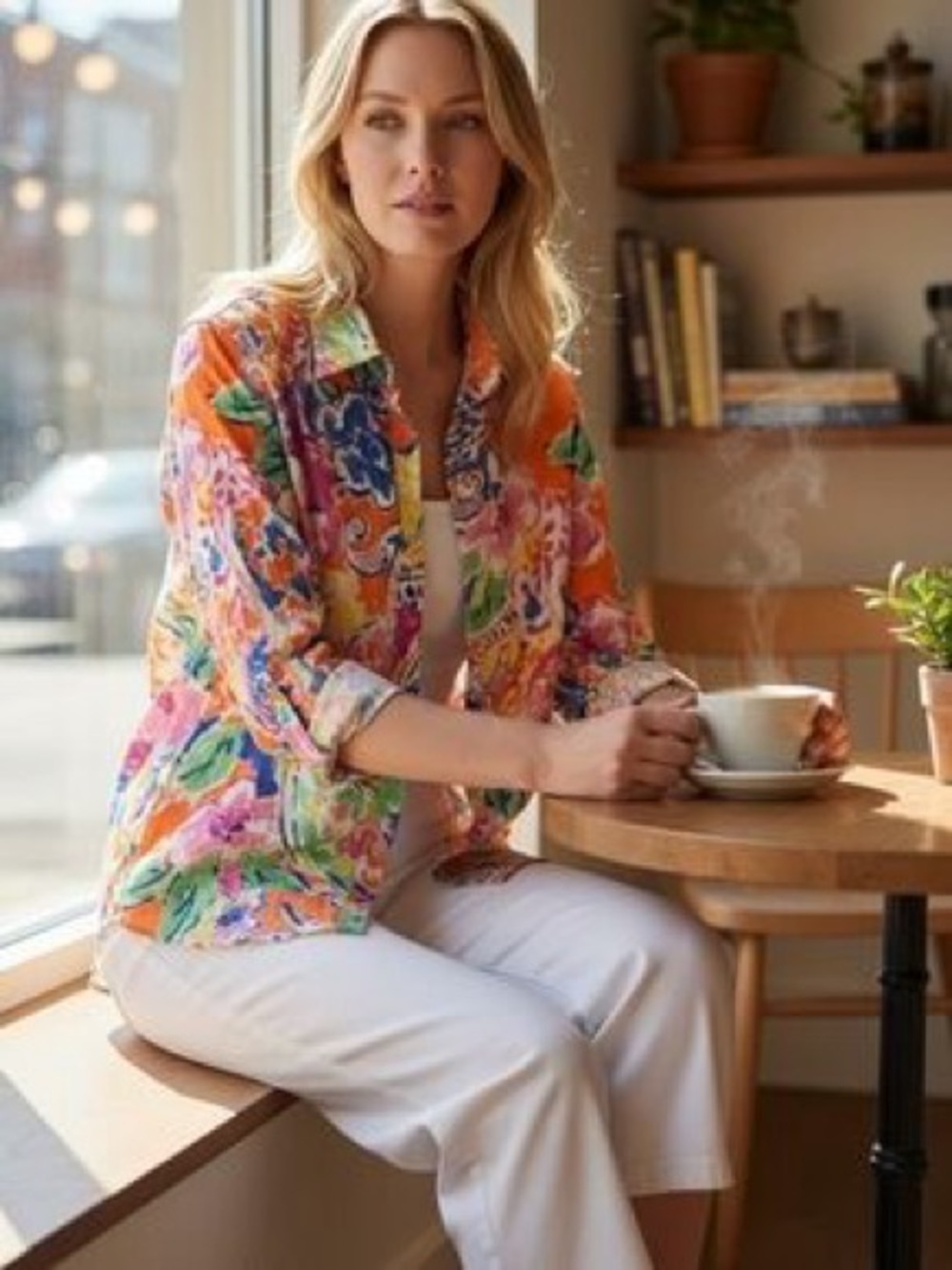 Lauren Ralph Lauren Multicolor Floral Button-Down Shirt Jacket